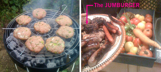 The JUMBURGER before and after