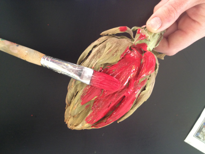 Painting the artichoke