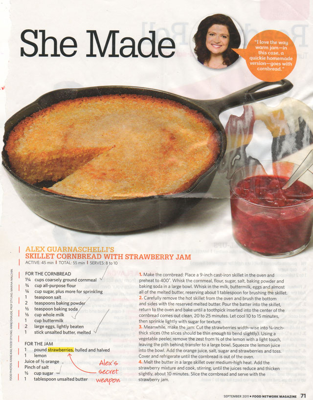 Cornbread with Strawberry Jam Recipe