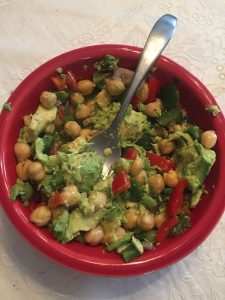 Chickepea Salad with Avocado