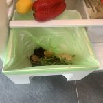 Clean, easy, food scrap storage compost method