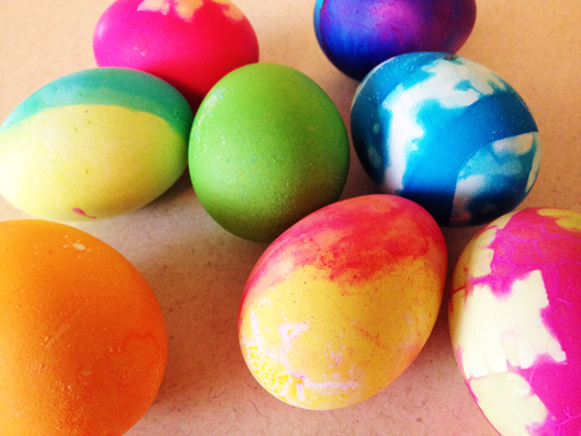 Colored Easter Eggs!