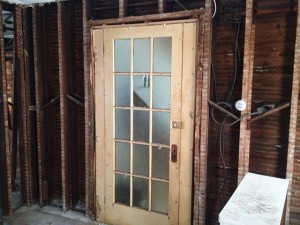 Hidden door in  the living room.