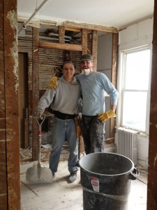 Jeremy and Jumbo working hard!