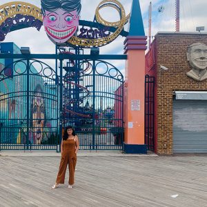 The attractions are closed at Coney island but there still so much to enjoy walking on the boardwalk