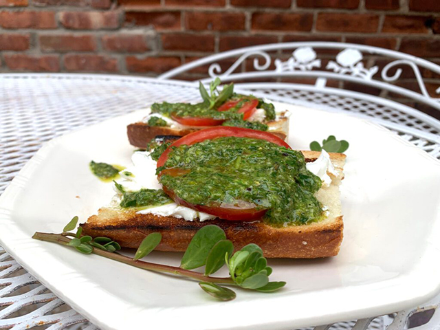 Purslane-Herb-Spread-Over-Goat-Cheese-and-Tomatoes-1024x768-1
