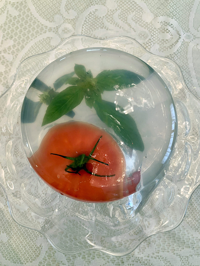 jello art tomato