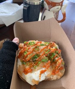 Kimchi toast with an over-easy egg Brothers Rockaway Beach