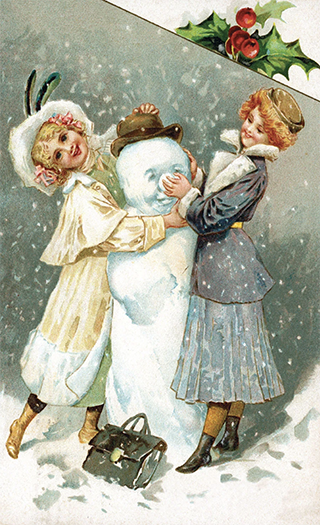 vintage snowman