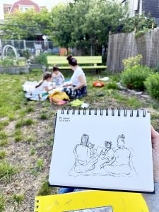 Beach 91 community Garden drawing event 3